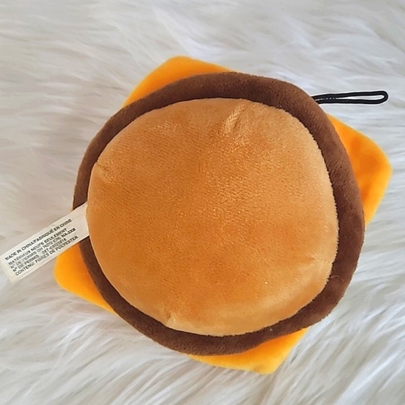 UK University of Kentucky Wildcats Cats Embroidered Cheeseburger Dog Squeek Toy - Picture 8 of 11